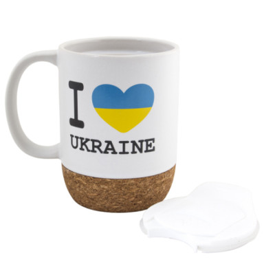  Чашка I Love Ukraine kork