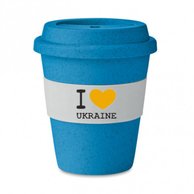 Экостакан из смешанного волокна I Love Ukraine