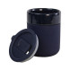 Чашка керамическая OMEGA на 350 мл с силиконовой накладкой и пластиковой крышкой с клапаном