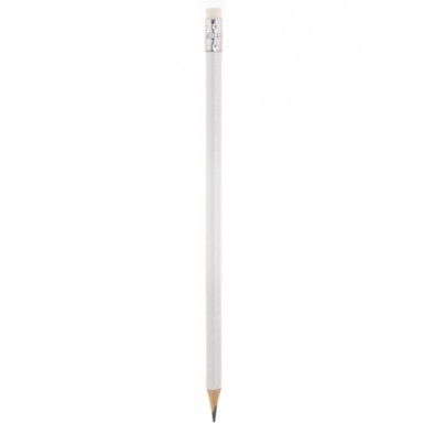 Трехгранный заточенный простой карандаш с ластиком под логотип