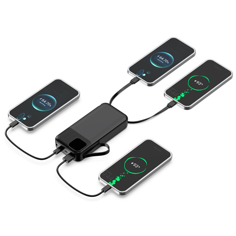 Повербанк Voltix на 20000 mAh, цифровий індикатор