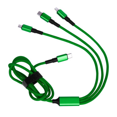 Зарядний кабель Solin Type-C 3в1 60W