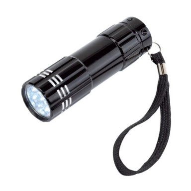LED-ліхтарик кишеньковий POWERFUL, 9 потужних світлодіодів, вимикач, петля на руку