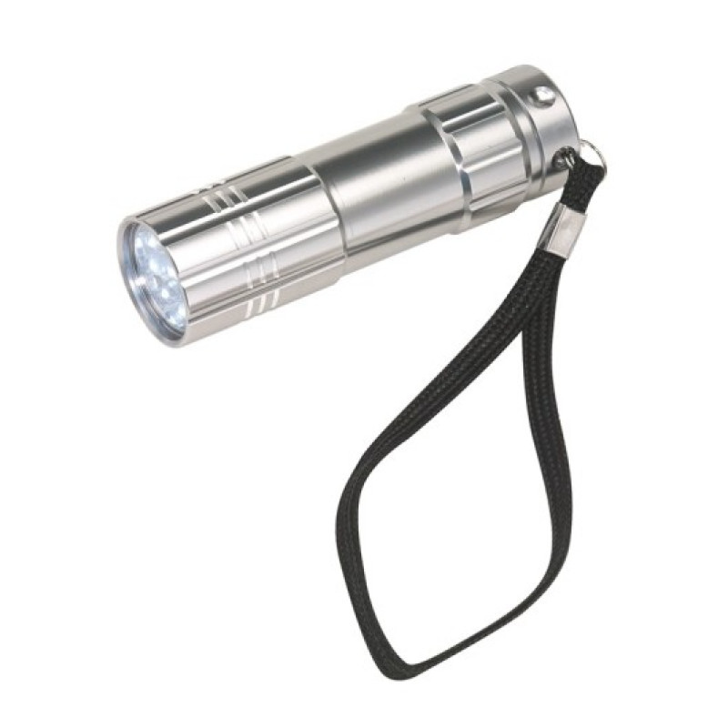 LED-ліхтарик кишеньковий POWERFUL, 9 потужних світлодіодів, вимикач, петля на руку