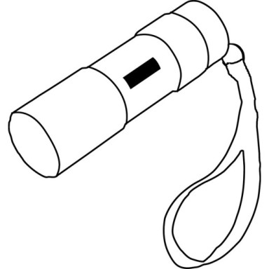 LED-ліхтарик кишеньковий POWERFUL, 9 потужних світлодіодів, вимикач, петля на руку