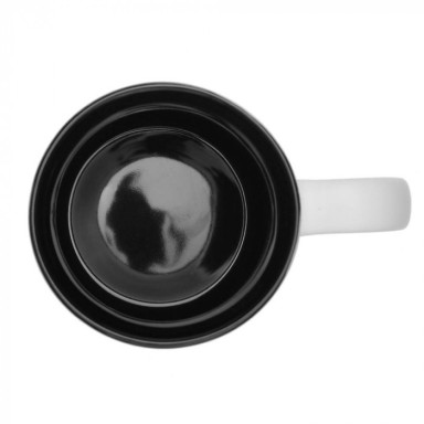 Белоснежная керамическая кружка на 390 мл