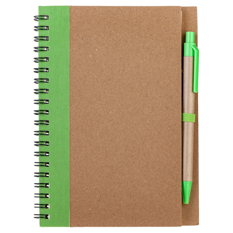 Блокнот із ручкою з перероблених матеріалів