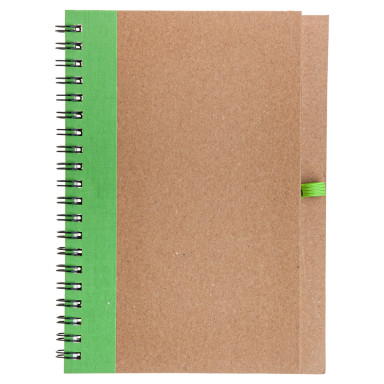 Блокнот с ручкой из переработанных материалов