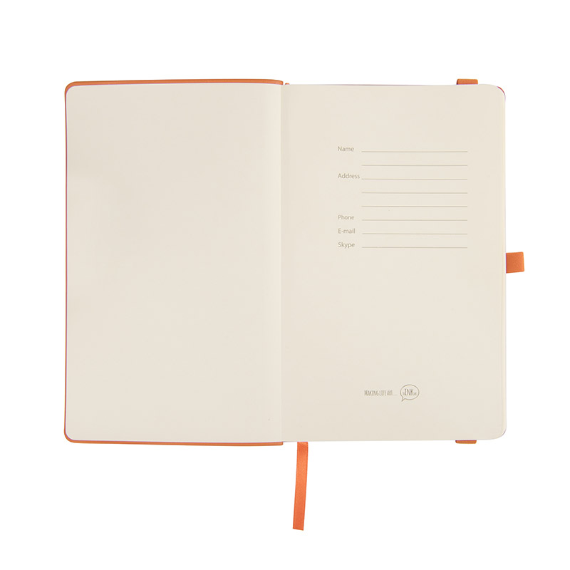 Блокнот thINKme Gracy A5, мягкая обложка, линейный блок, 192 страниц, держатель для ручки, резинка-фиксатор