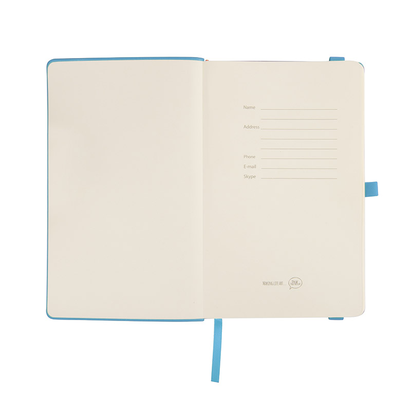 Блокнот thINKme Gracy A5, мягкая обложка, линейный блок, 192 страниц, держатель для ручки, резинка-фиксатор