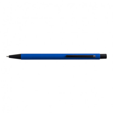 Ручка шариковая металлическая ARIA с прорезиненной поверхностью и возможностью нанесения зеркального логотипа