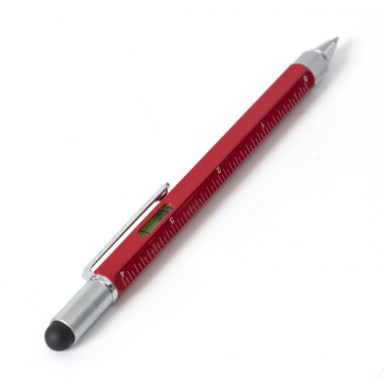 Ручка многофункциональная Multi-tool 5в1 со стилусом, уровнем, отверткой, линейкой