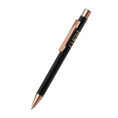 Ручка металлическая UMA STRAIGHT RO GO GUM с глянцевой розово-золотой отделкой
