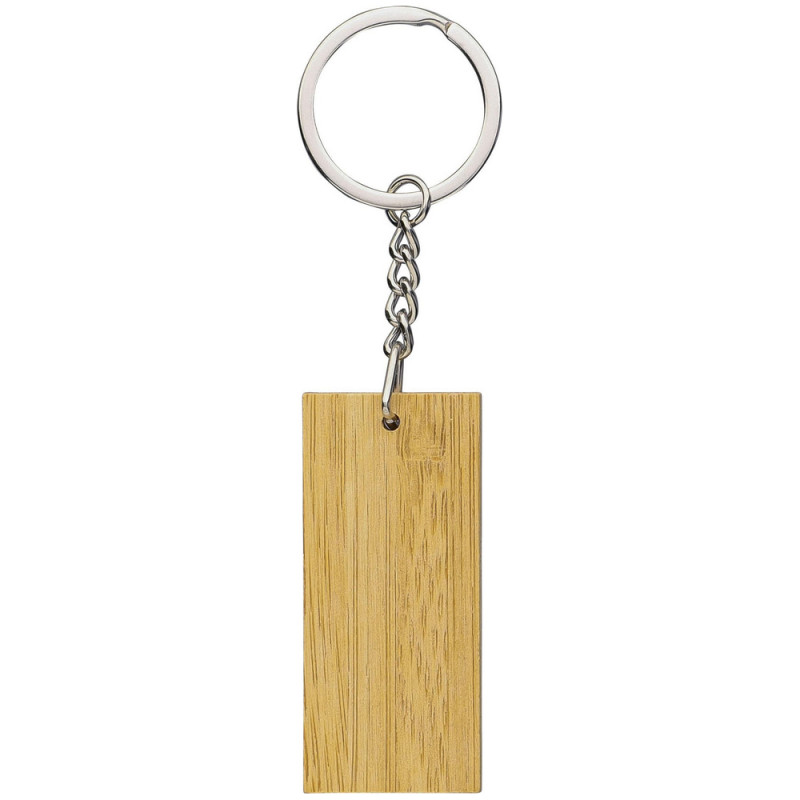 ЭКО набор из бамбука Zaid (ручка + брелок) прорезиненный