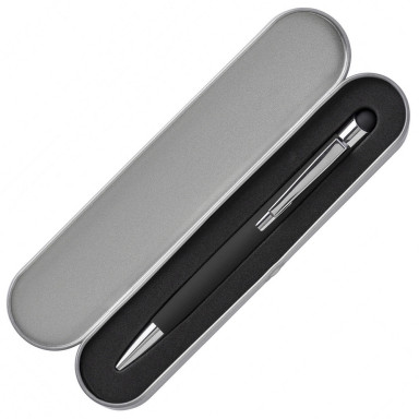 Ручка-стилус алюминиевая, черные чернила