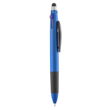 Ручка-стилус с тремя цветами чернил: синий, красный, черный
