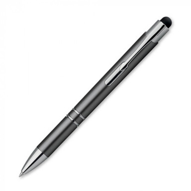Пластиковая ручка-стилус с подсветкой логотипа