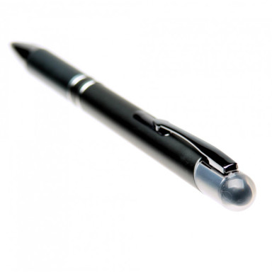 Пластиковая ручка-стилус с подсветкой логотипа