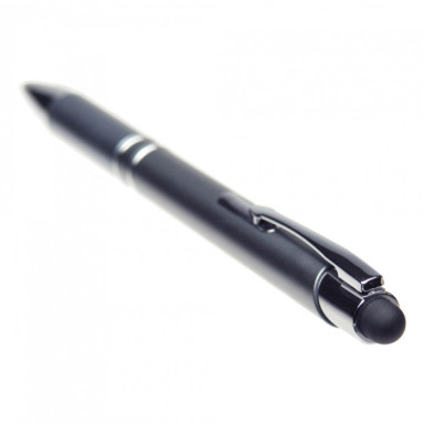 Пластиковая ручка-стилус с подсветкой логотипа