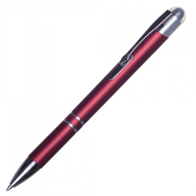 Пластикова ручка-стилус із підсвічуванням логотипу