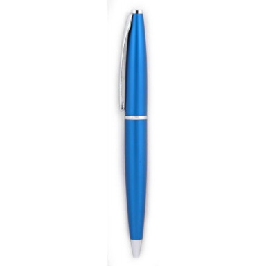 Ручка металлическая с матовым лаковым покрытием и серебристыми элементами