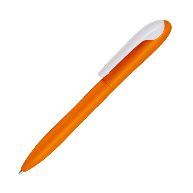 Ручка пластиковая шариковая со съемным клипом Largo оранжевая