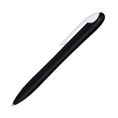 Ручка пластиковая шариковая со съемным клипом Largo черная