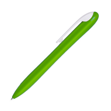 Ручка пластиковая шариковая со съемным клипом Largo светло-зеленая