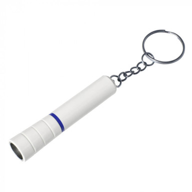 Пластиковий LED брелок-ліхтарик з кольоровою вставкою