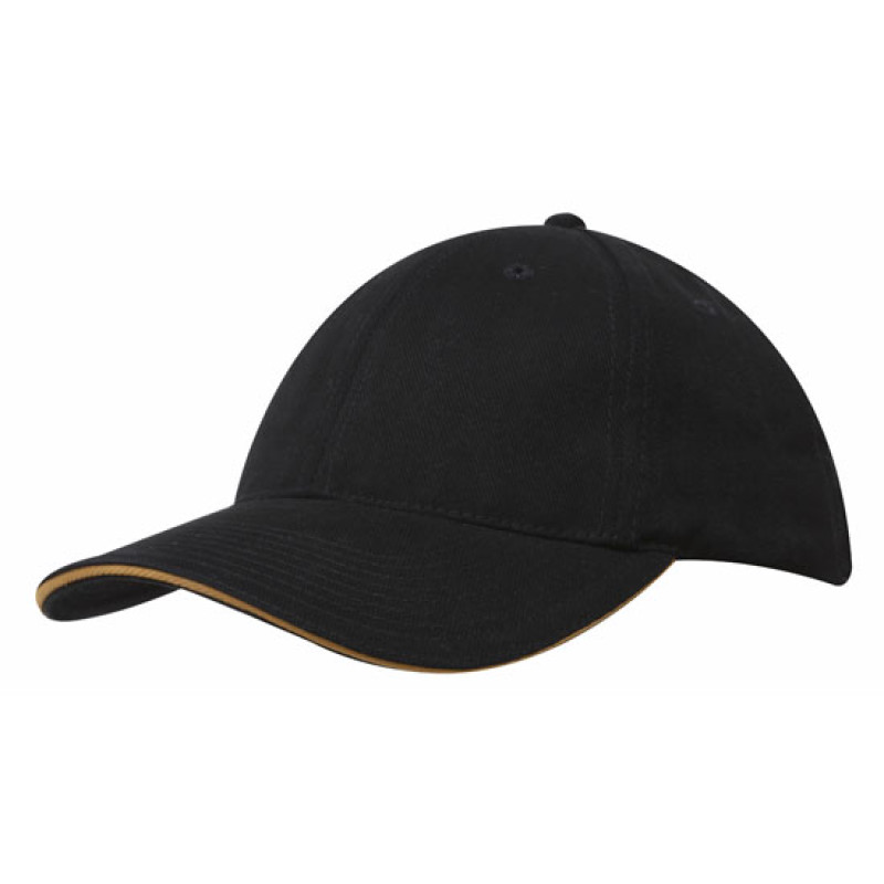 Кепка-сендвич BRUSHED COTTON CAP WITH TRIM