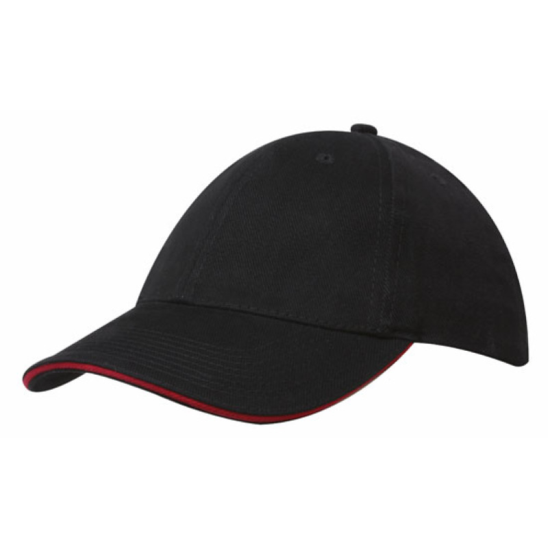 Кепка-сендвич BRUSHED COTTON CAP WITH TRIM