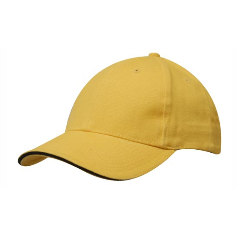 Кепка-сендвич BRUSHED COTTON CAP WITH TRIM