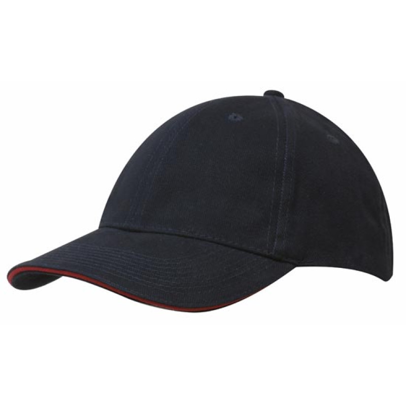Кепка-сендвич BRUSHED COTTON CAP WITH TRIM