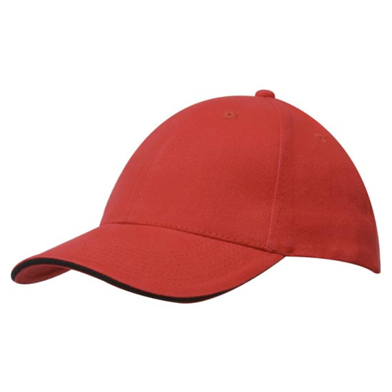 Кепка-сендвич BRUSHED COTTON CAP WITH TRIM
