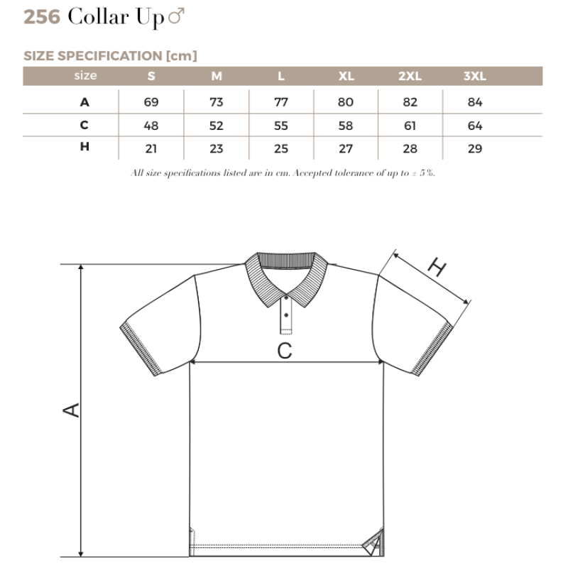 Поло Collar Up 215, TM Malfini