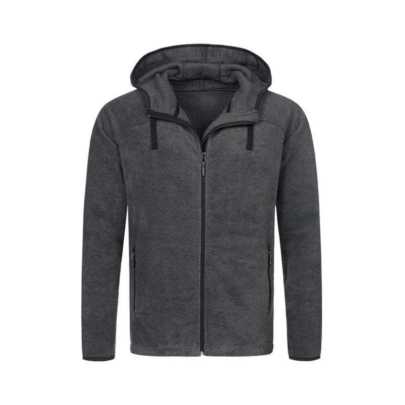 Мужская флисовая куртка с капюшоном ACTIVE POWER FLEECE JACKET