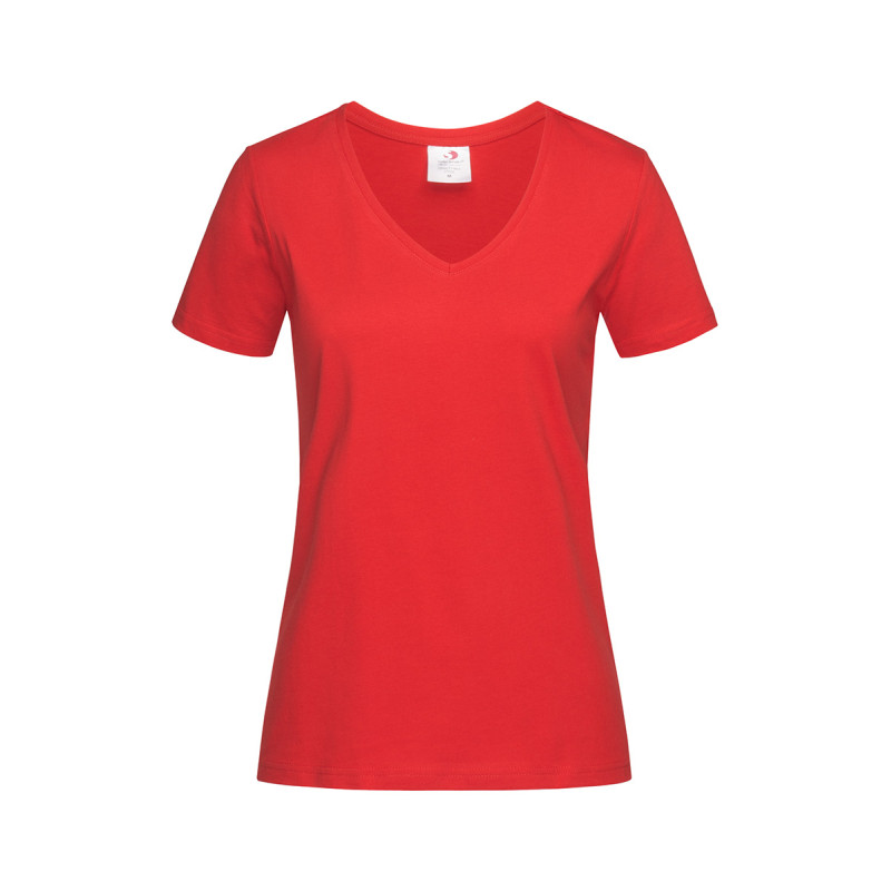 Футболка жіноча з v-подібним вирізом Classic V-neck Women