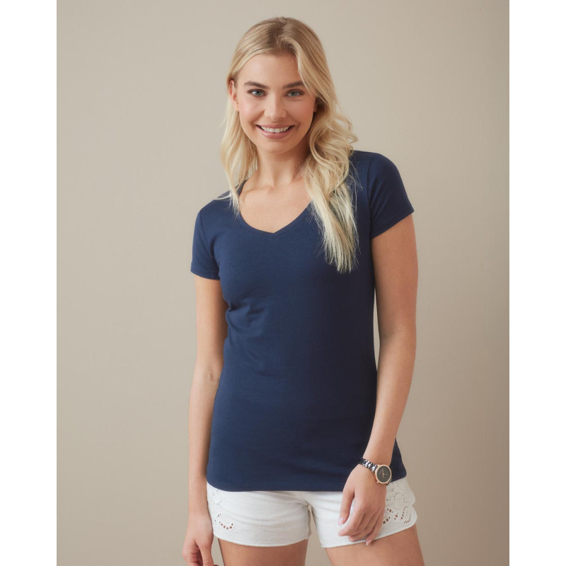 Футболка жіноча з v-подібним вирізом Claire (V-neck)