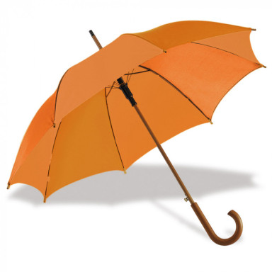 Классический зонт-трость с деревянной ручкой, полуавтомат